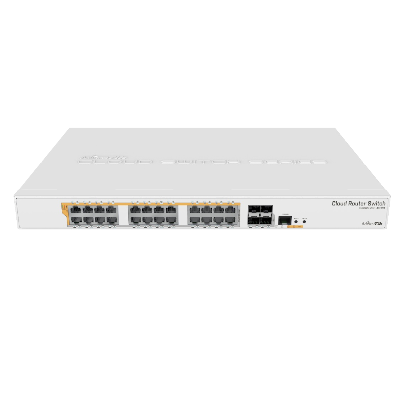 Комутатор MikroTik Cloud Router Switch CRS328-24P-4S+RM